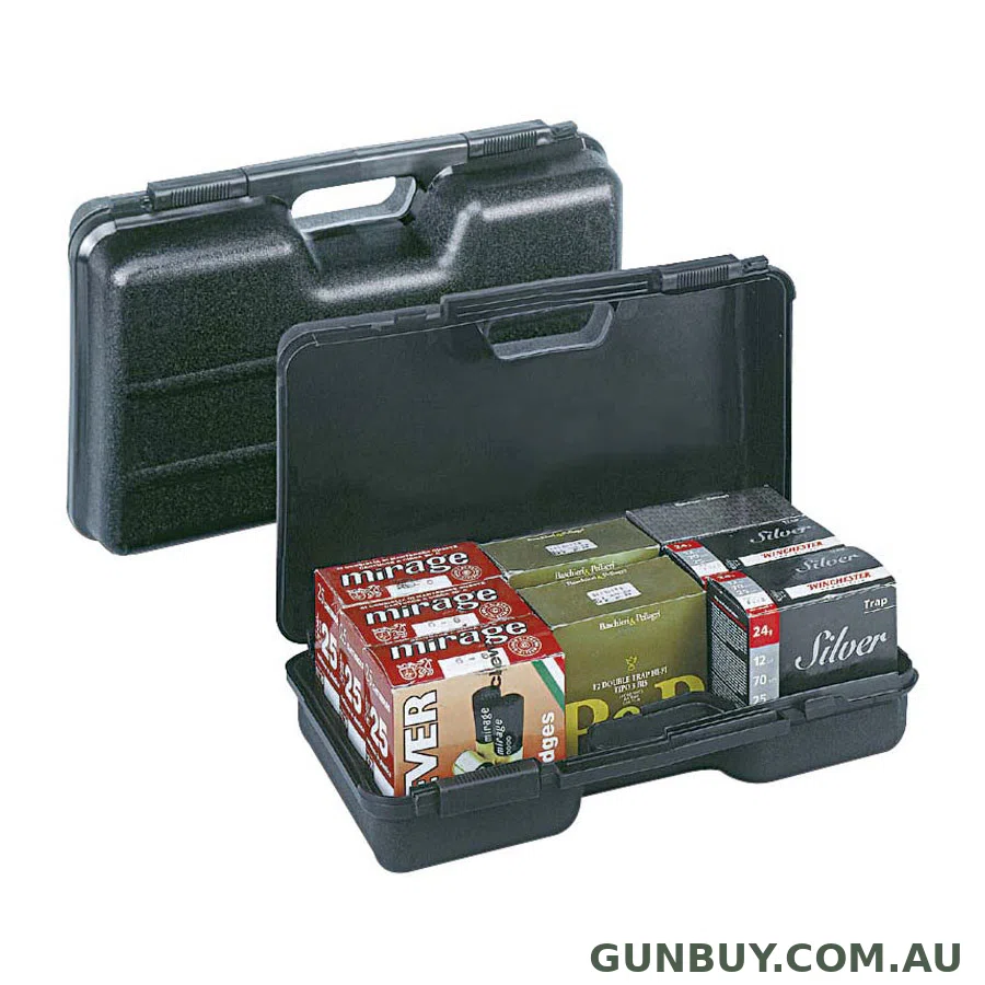 Negrini Lockable Cartridge Case for 200 Shells Black
