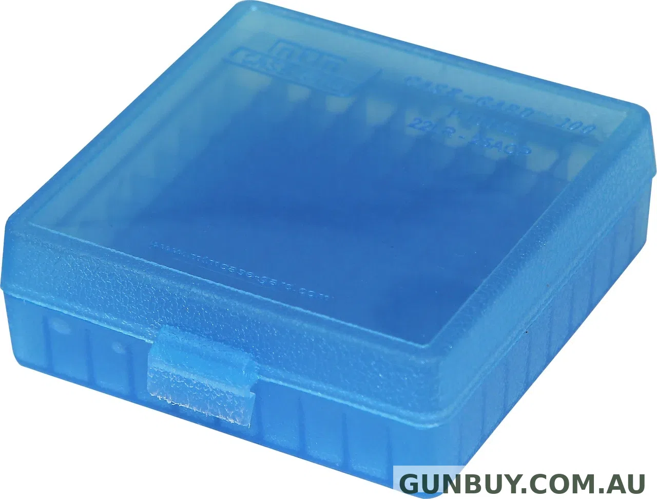 MTM 2Cal Box 100 Round Clear Blue