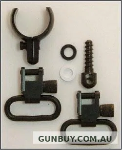 Grovtec Two Piece Barrel Band Swivel Set .800-.850 1 inch Loops