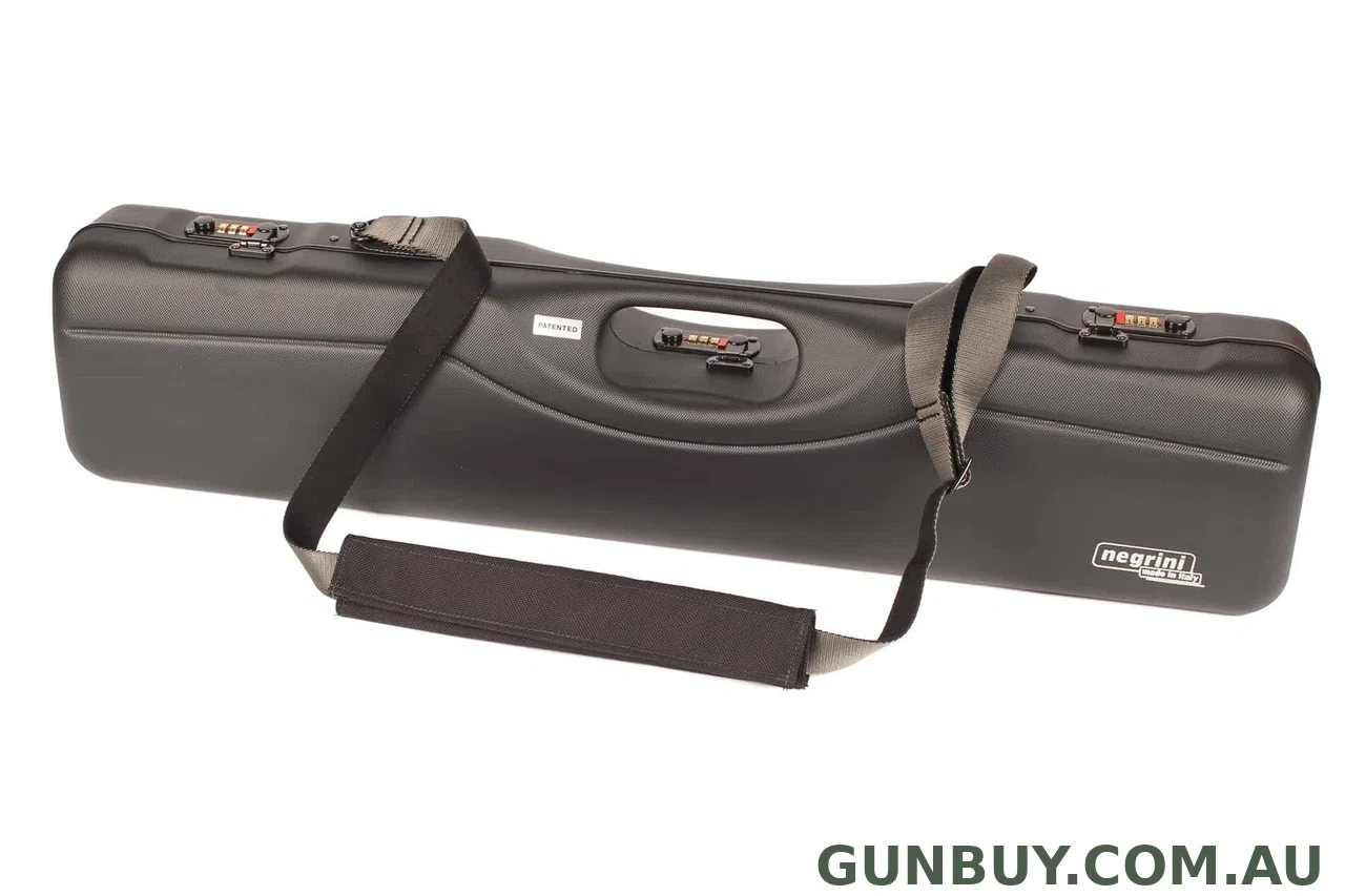 Negrini Shotgun Case With Rubber Trim - Black