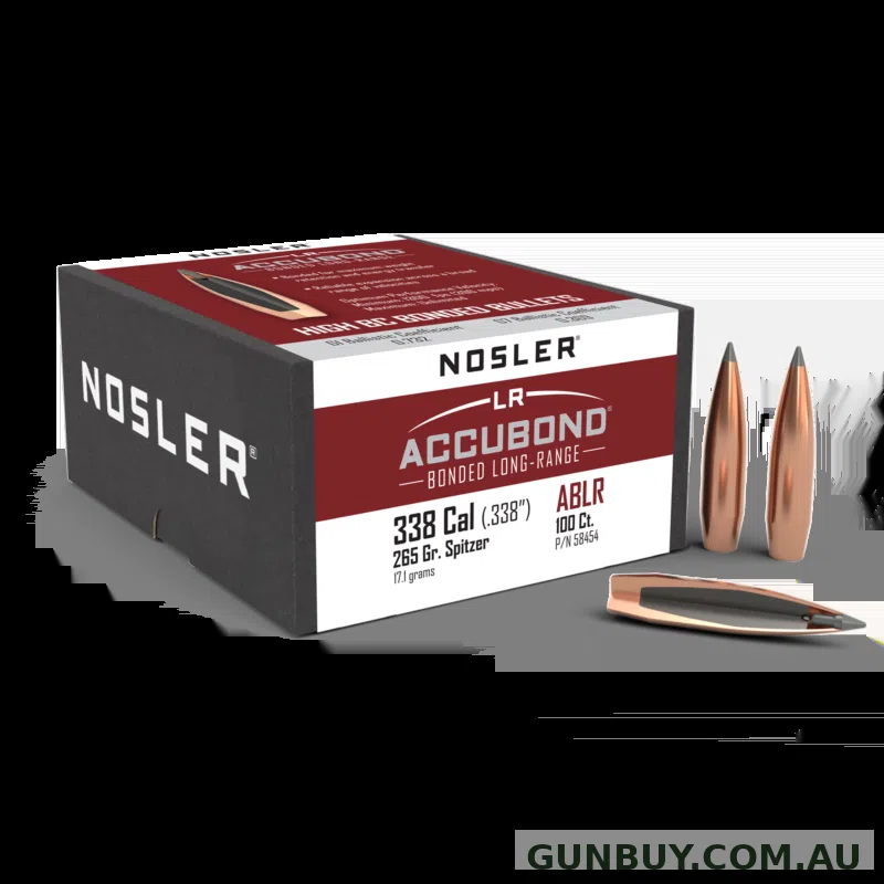 Nosler 338 265gr SP Accubond LR 100pk