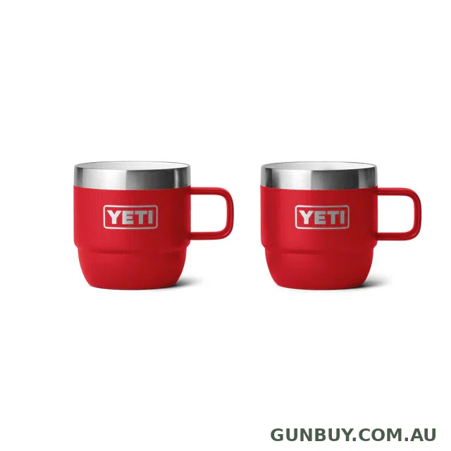 Yeti Rambler 6 oz Espresso Mug Rescue Red 2 Pack