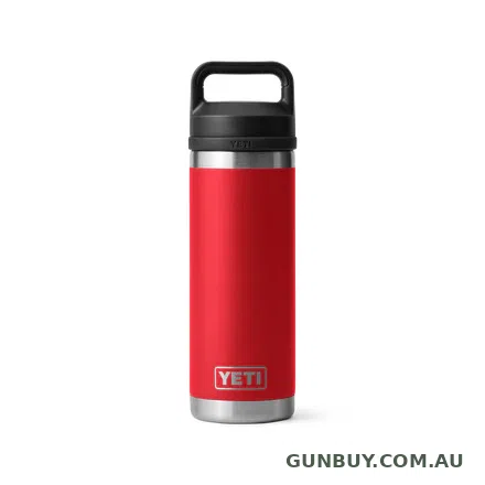 YETI Rambler 18oz Bottle Rescue Red w/ Chug Cap