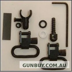 Grovtec Two Piece Barrel Band Swivel Set .420-.470 Suits .22s 1 inch Loops