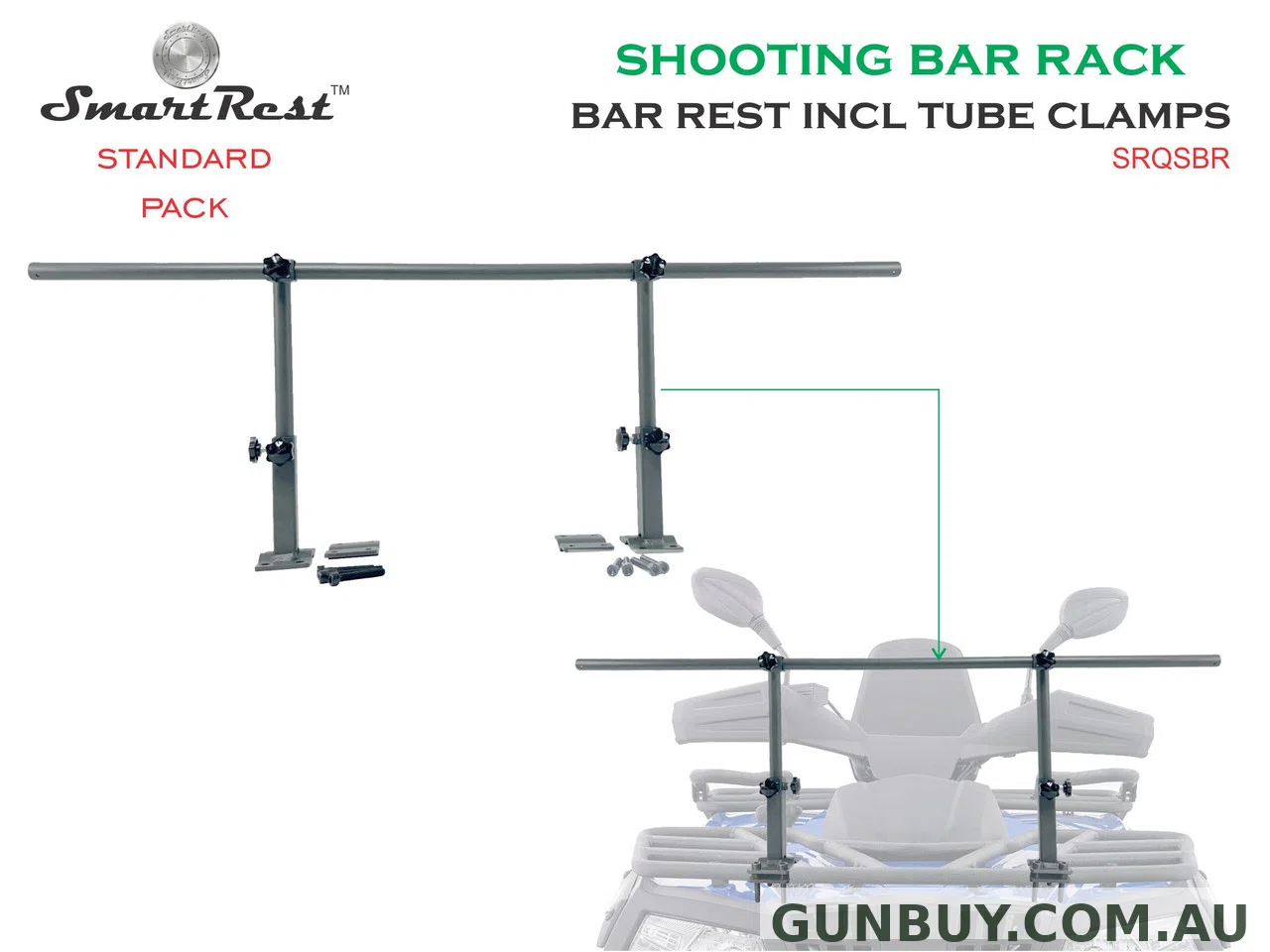 SmartRest Shooting Bar Rack for Off Road Vehicles