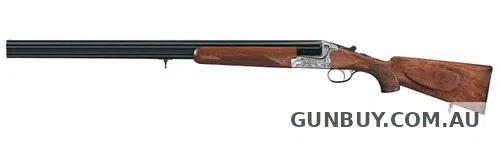 Merkel 60E side-by-side shotgun english stock and game scene engraving