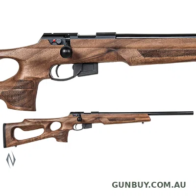 Anschutz 1761 DHB Thumbhole Heavy Barrel 20" 17HMR 5 Shot Cased