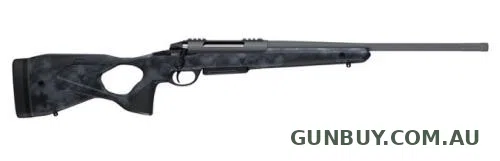 Sako S20 Hunter Polyfade Hexagon Black Rock Camo Cerakote Fluted