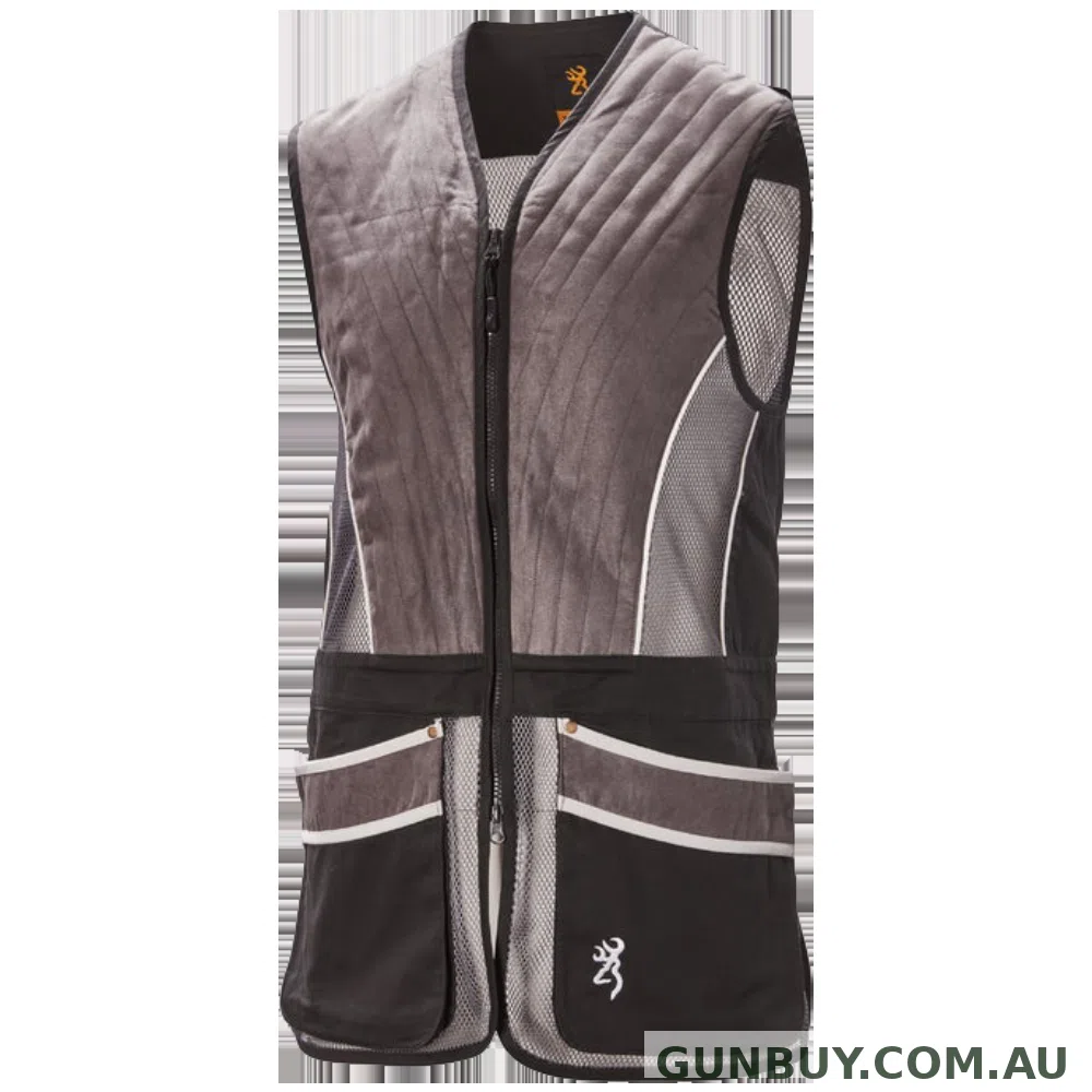 Browning Pro Sport Shooting Vest Grey - Medium