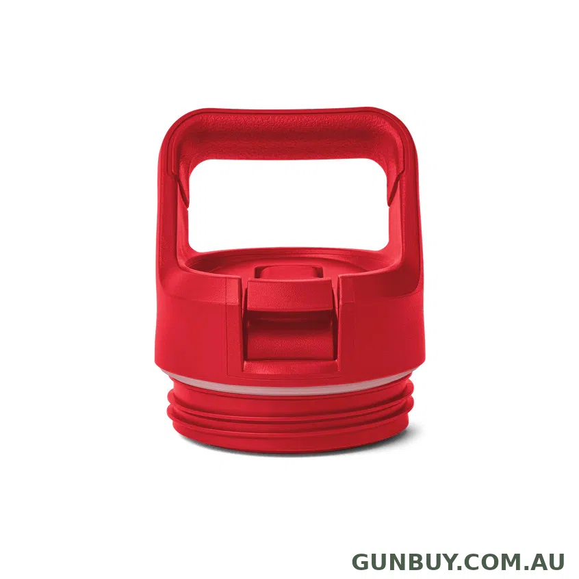 Yeti Rambler Bottle Straw Cap Rescue Red