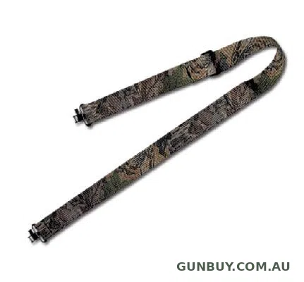 Grovtec Nylon Web Sling - Mountaineer 48x1.25-Camo w/ swivels