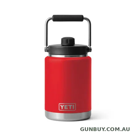 YETI Rambler Half Gallon Jug Rescue Red