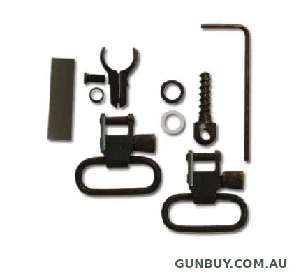 Grovtec Two Piece Barrel Band Swivel Set .630-675 1 inch Loops