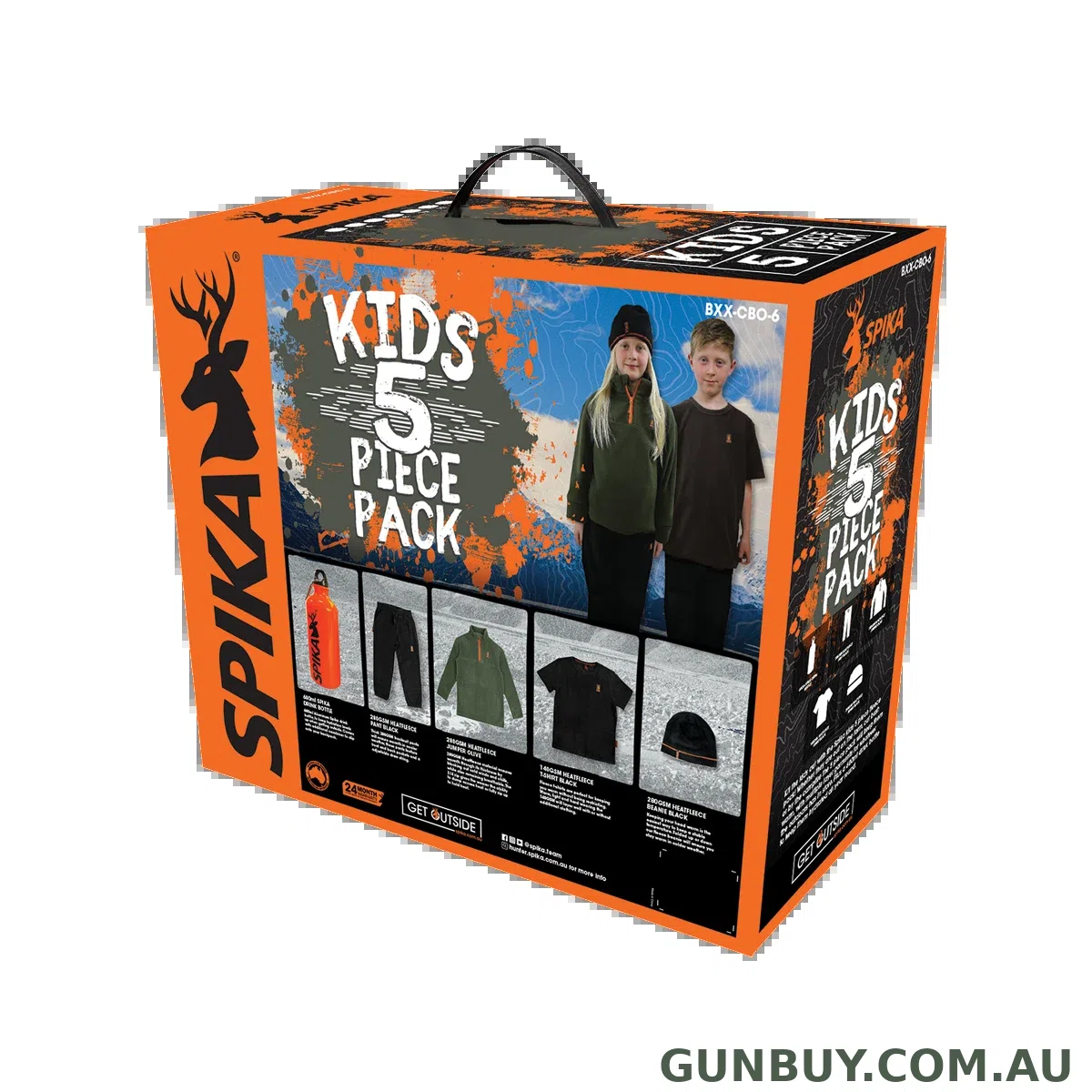 Spika 5 Piece Box Pack Kids Size 6 Olive
