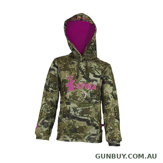 Spika GO SIZE2 CLASSIC HOODIE - GIRLS - BIARRI CAMO