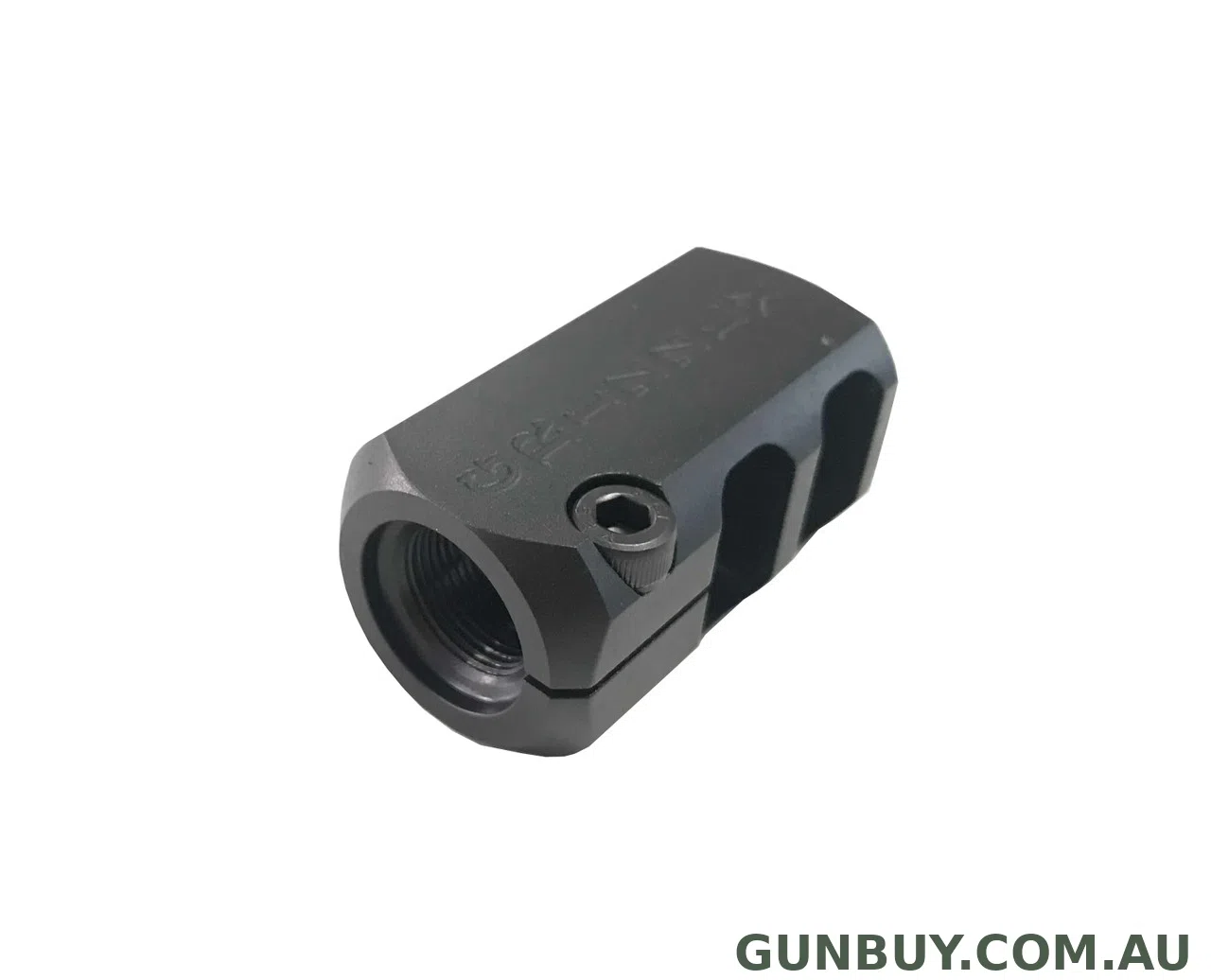 Grizzly Compact Muzzle Brake Blued M15x1p