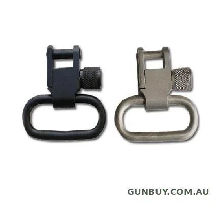 Grovtec Locking Swivels 1 inch Loops Satin Nickel Plated