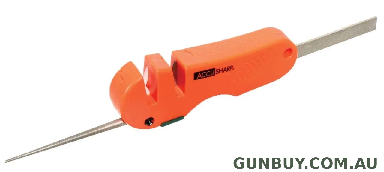 AccuSharp 4-in-1 Knife and Tool Sharpener - Blaze Orange - SKU: A028C