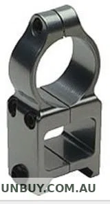 Durasight Z-2 Alloy Vertical Split Weaver Style Scope Rings - See Thru Silver