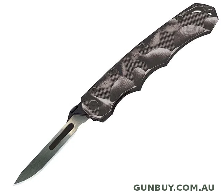 Havalon Piranta Black Stag clamshell