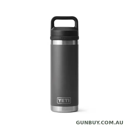 Yeti Rambler 18oz Bottle Charcoal w/ Chug Cap