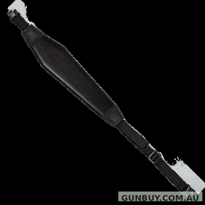 Grovtec Obsidian Black Faux Leather Sling with Swivels