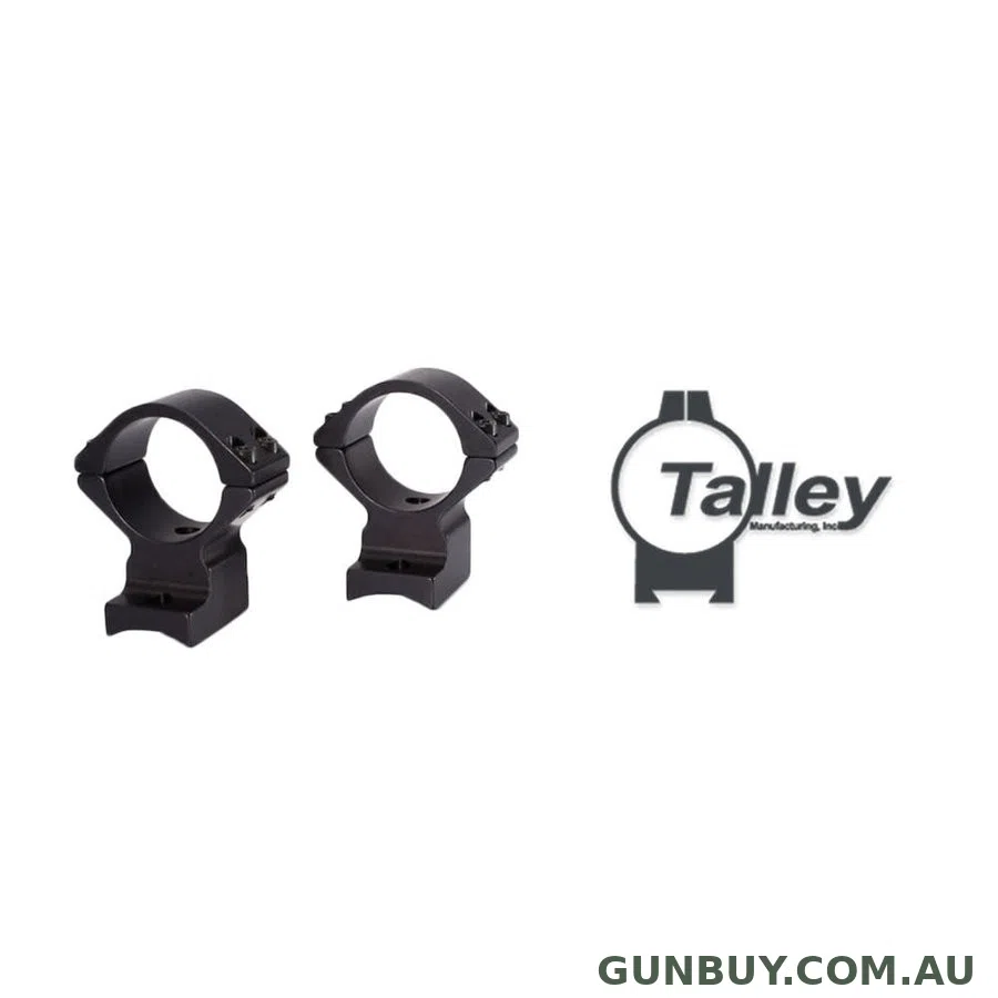 Talley 30mm Alloy Lightweight Rings Black High Model 70