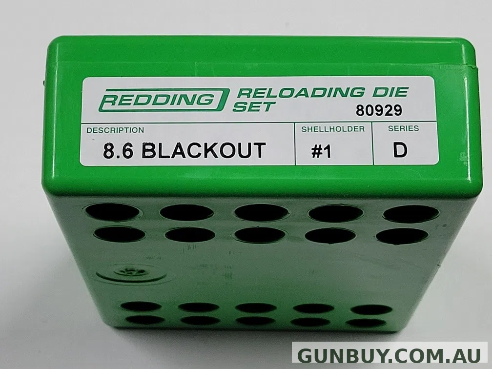 Redding 8.6 Blackout Die Set