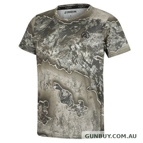 Ridgeline Mens Micro Lite S/S Tee Excape Camo - 4XL