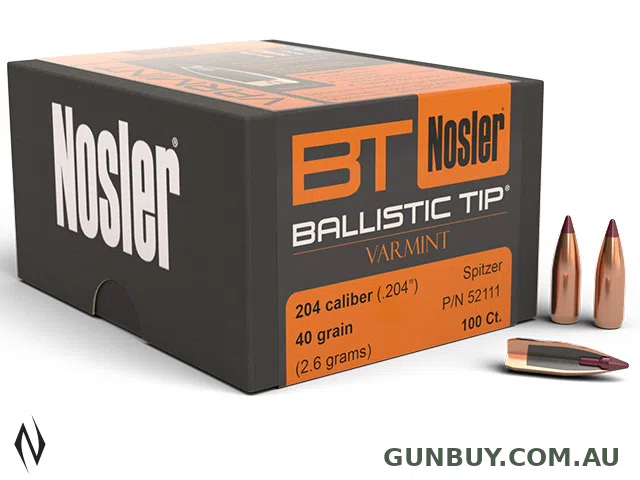 Nosler 204 40GR Ballistic Tip 100PK