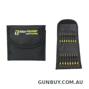 MAX-HUNTER RIFLE AMMO POUCH BLACK 16 ROUNDS FOLDING 223 3006