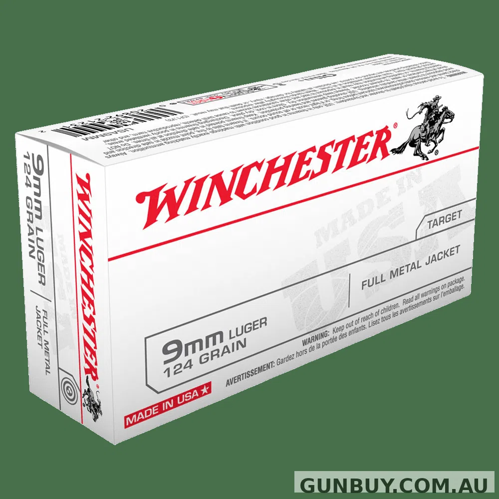 Winchester USA value pack 9MM 124gr FMJ (50 PACK)