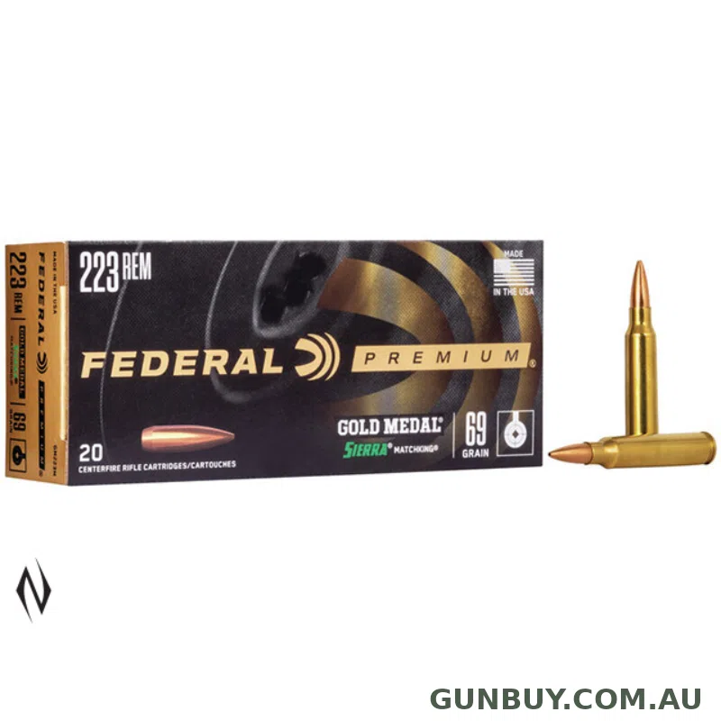 FEDERAL 223 REM 69GR MATCHKING GOLD MEDAL 20 PK