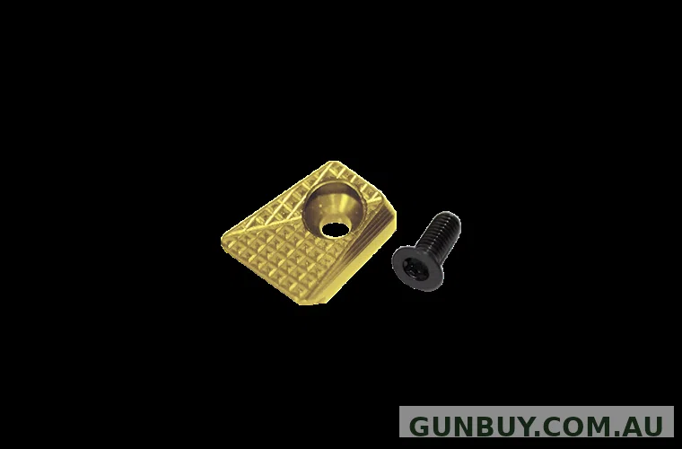 Lokgrips Shadow 2 Mag Release Button GridLOK Standard Brass