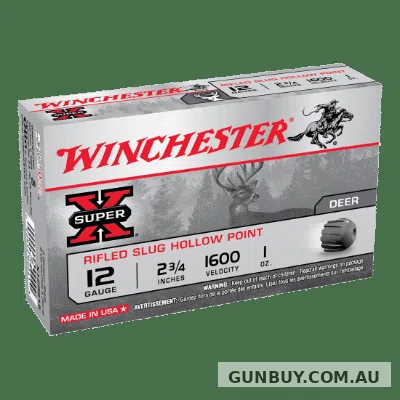 Winchester Super X 12G Rifled Slug 2-3/4 Inch 28gm (5 Rounds)