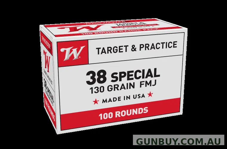 Winchester USA 38 SPECIAL 130gr FMJ (100 PACK)