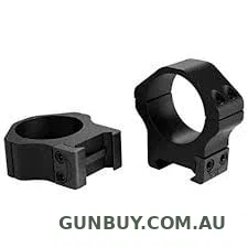 Warne Horizontal 30mm Low Matte PA Rings