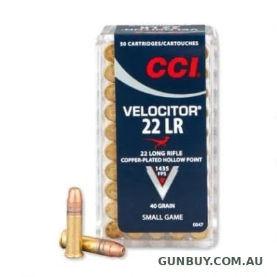 CCI 22LR VELOCITOR 40GR HP HV 1435FPS (500pcs)