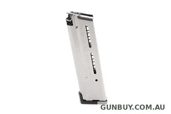 WILSON COMBAT 10 SHOT ALUMINUM BASE PAD 1911 ELITE TACTICAL MAGAZINE FULL SIZE