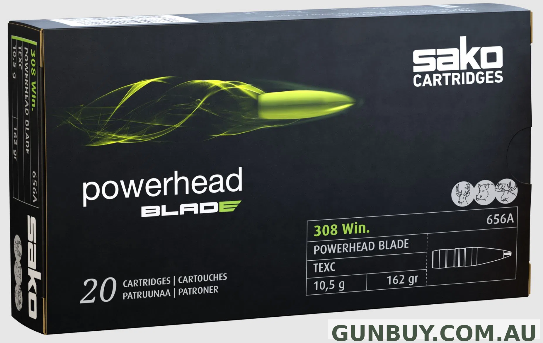 Sako 223 Rem 55gr Powerhead Blade 20pk