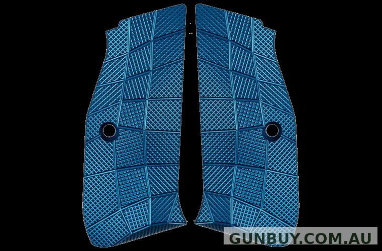 LokGrip CZ Shadow 2 Palmswell GridLOK Aluminium Blue - Full size, no Magwell