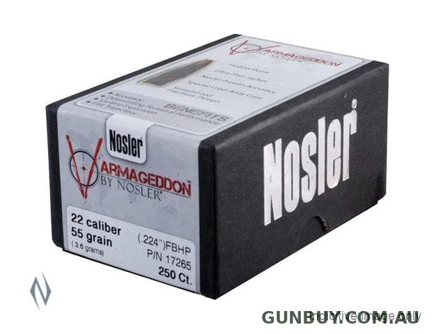 Nosler 243 55gr HP Varmageddon 250pk