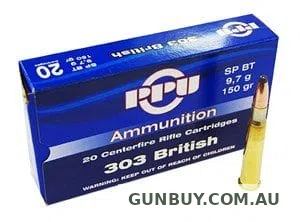 PPU 303 British 150gr Soft Point