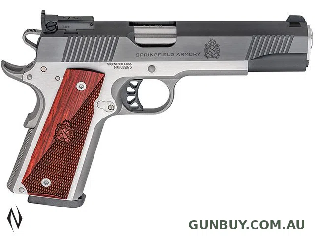 SPRINGFIELD 1911 RONIN TARGET 9MM 127MM STAINLESS BLACK (ADJUSTABLE SIGHTS)