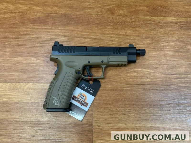 Springfield XDM Semi Auto Black Slide with FDE Frame