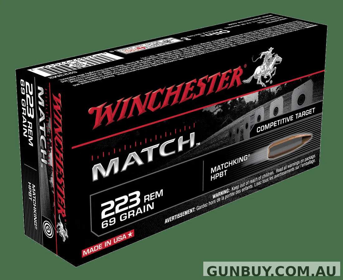 Winchester Supreme 223REM 69GR BTHP MATCH (20 PACK)