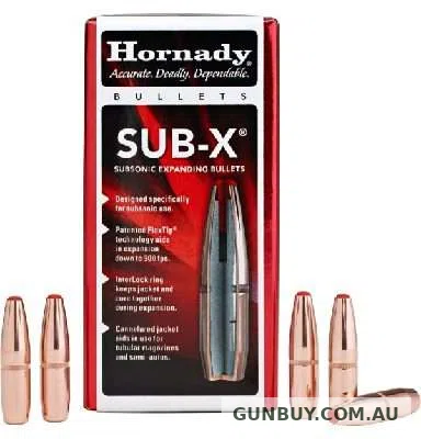 Hornady .308 30 cal 190 grain Sub-X Subsonic Bullets 100 pack