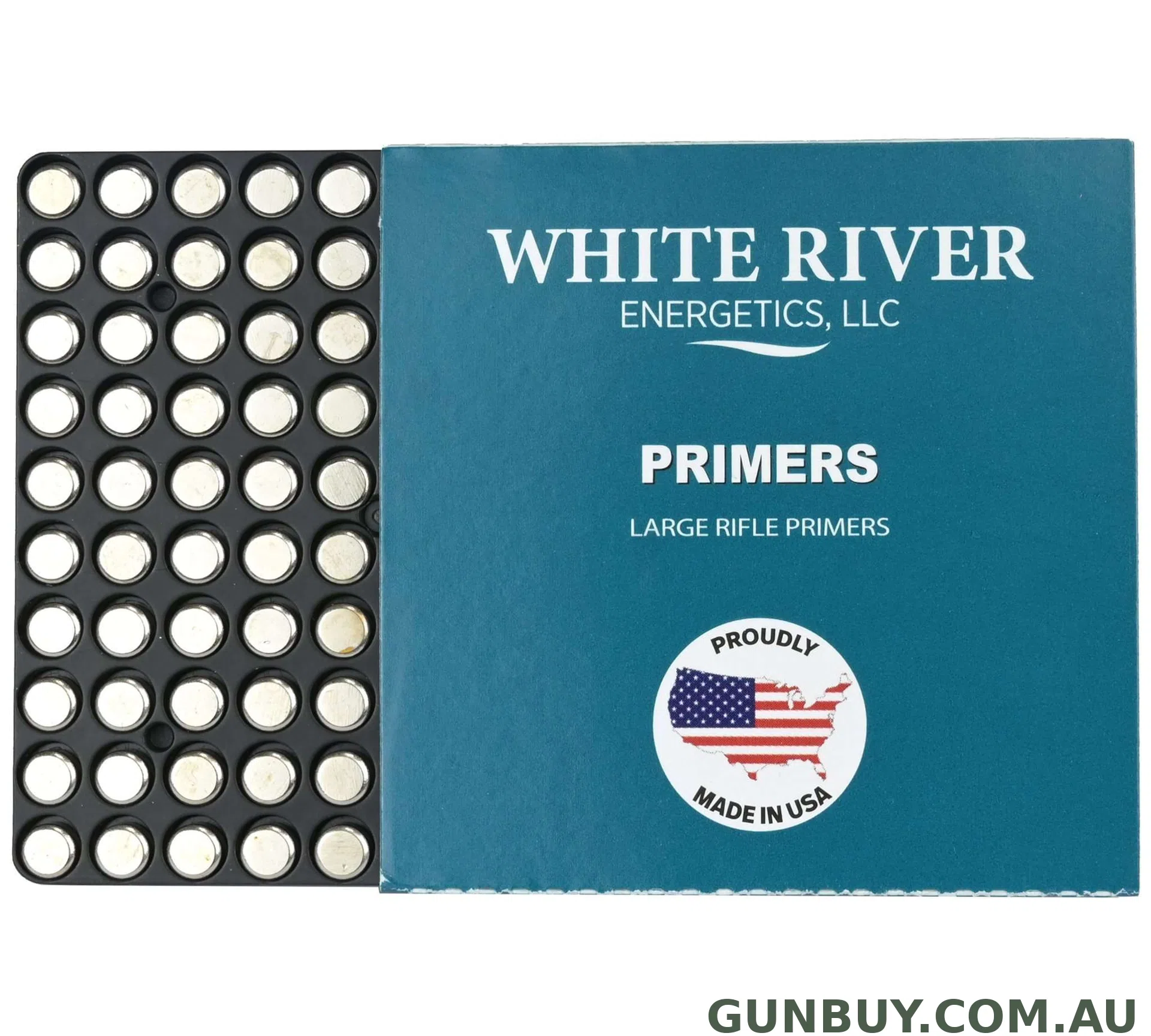 WHITE RIVER LARGE RIFLE PRIMERS (100 PACK)