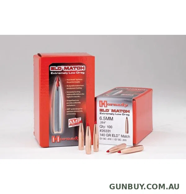 Hornady 6.5mm .264 140gr ELD-M 100pk