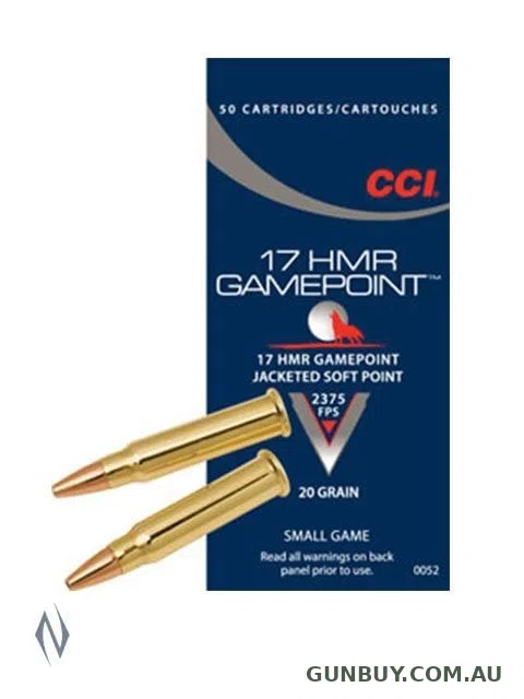 CCI 17HMR 20GR GAME POINT JSP 2375FPS (50 PACK)